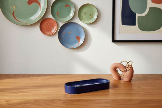 Oval Desk Tray – Pen Organizer