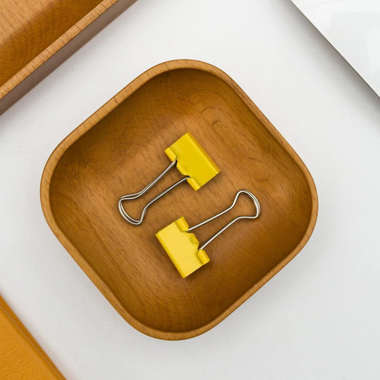 Beechwood Paper Clip Holder