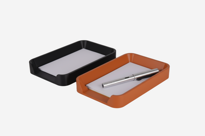 Kartvizitlik, 4x6 Not Kağıdı Tepsisi, Siyah veya Turuncu Not Düzenleyici