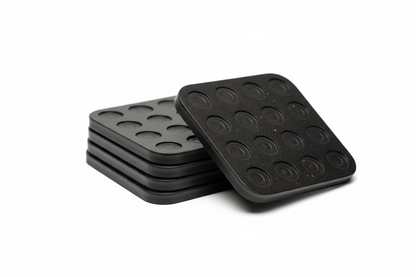 Siyah Ahşap Daireler Altlığı