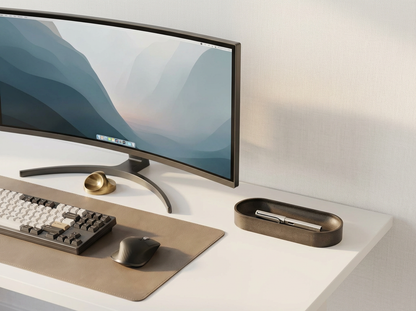 Gray Large Oval Pen Tray