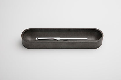 Gray Oval Pen Tray