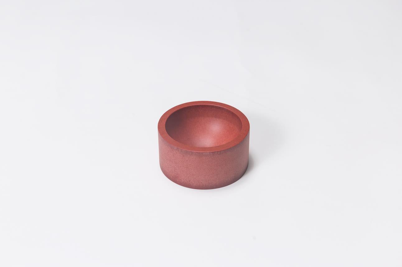 Iulia Red Round Paper Clip Holder Clear Desk Organiser Minimalist Desk Organizer Office Desk Accessories Wood Wooden Paper Clip Holder Iulia