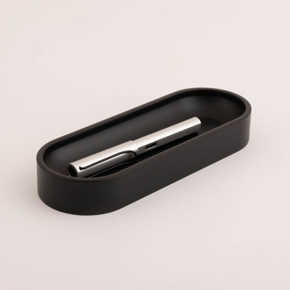 Siyah Büyük Oval Kalemlik