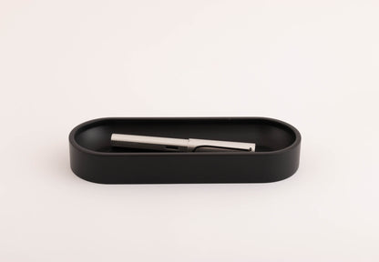 Siyah Büyük Oval Kalemlik