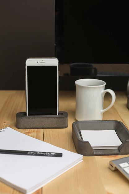 Gray Business Card Holder