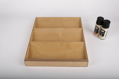 Birch Drawer Spice Organizer, Spice Rack for Kitchen Drawers, 3 Tier Slanted Spice Drawer Insert