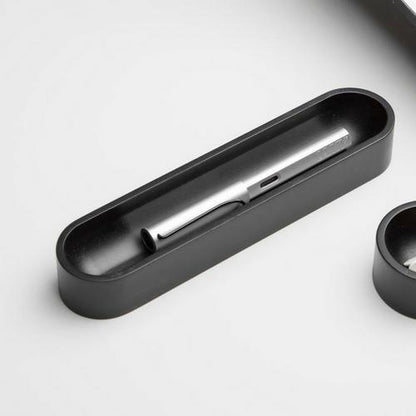 Iulia Black Oval Pen Tray Black Clear Desk Organiser Desk Organizers Minimalist Desk Organizer Office Desk Accessories Iulia