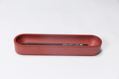 Iulia Red Oval Desk Organizer Set Clear Desk Organiser Desk Organizers Minimalist Desk Organizer Office Desk Accessories Red Iulia