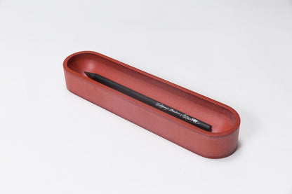 Iulia Red Oval Desk Organizer Set Clear Desk Organiser Desk Organizers Minimalist Desk Organizer Office Desk Accessories Red Iulia