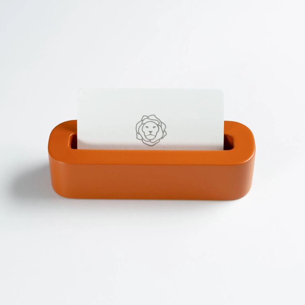 Orange Business Card Holder