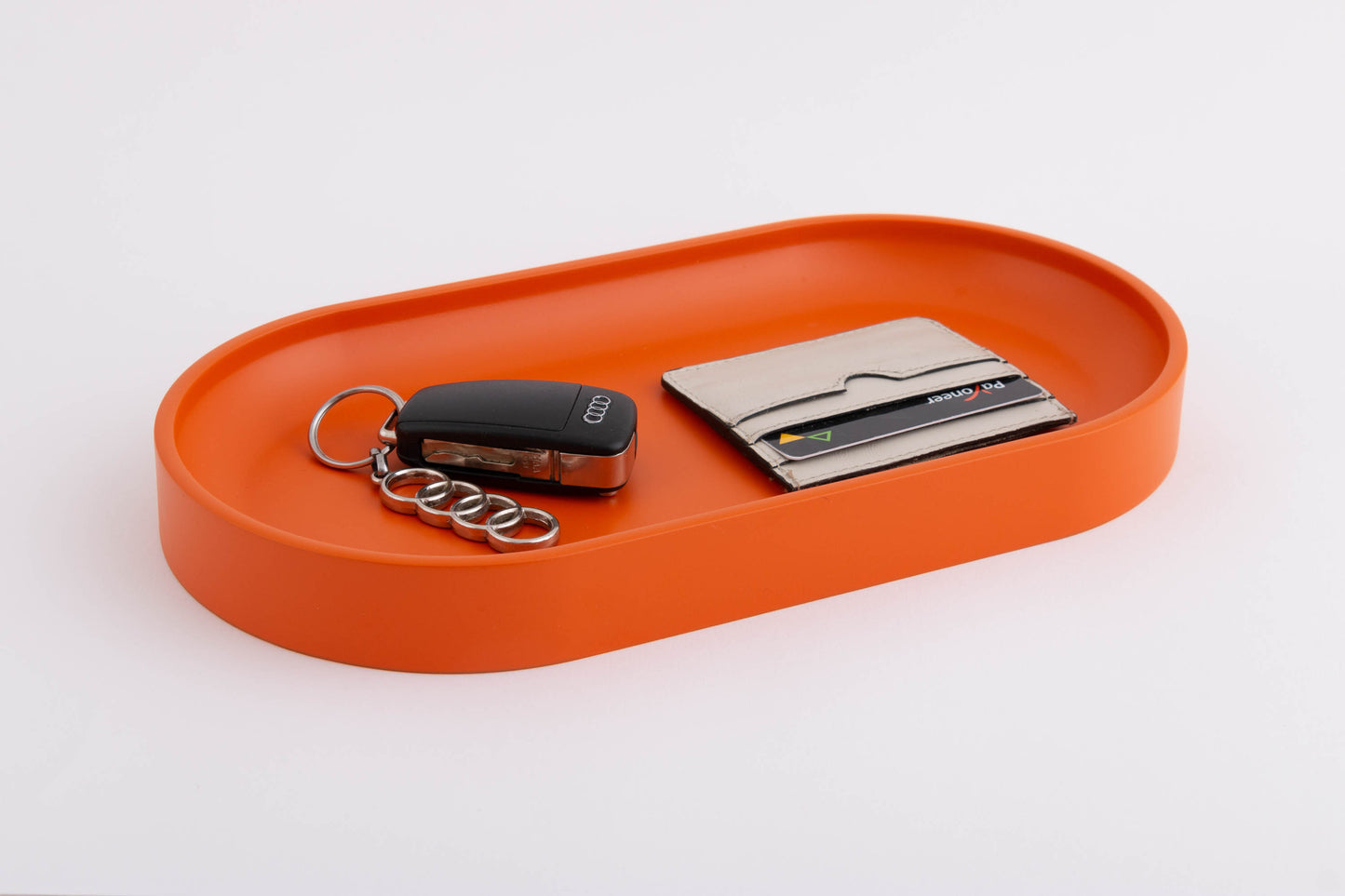 Orange Oval Valet Tray