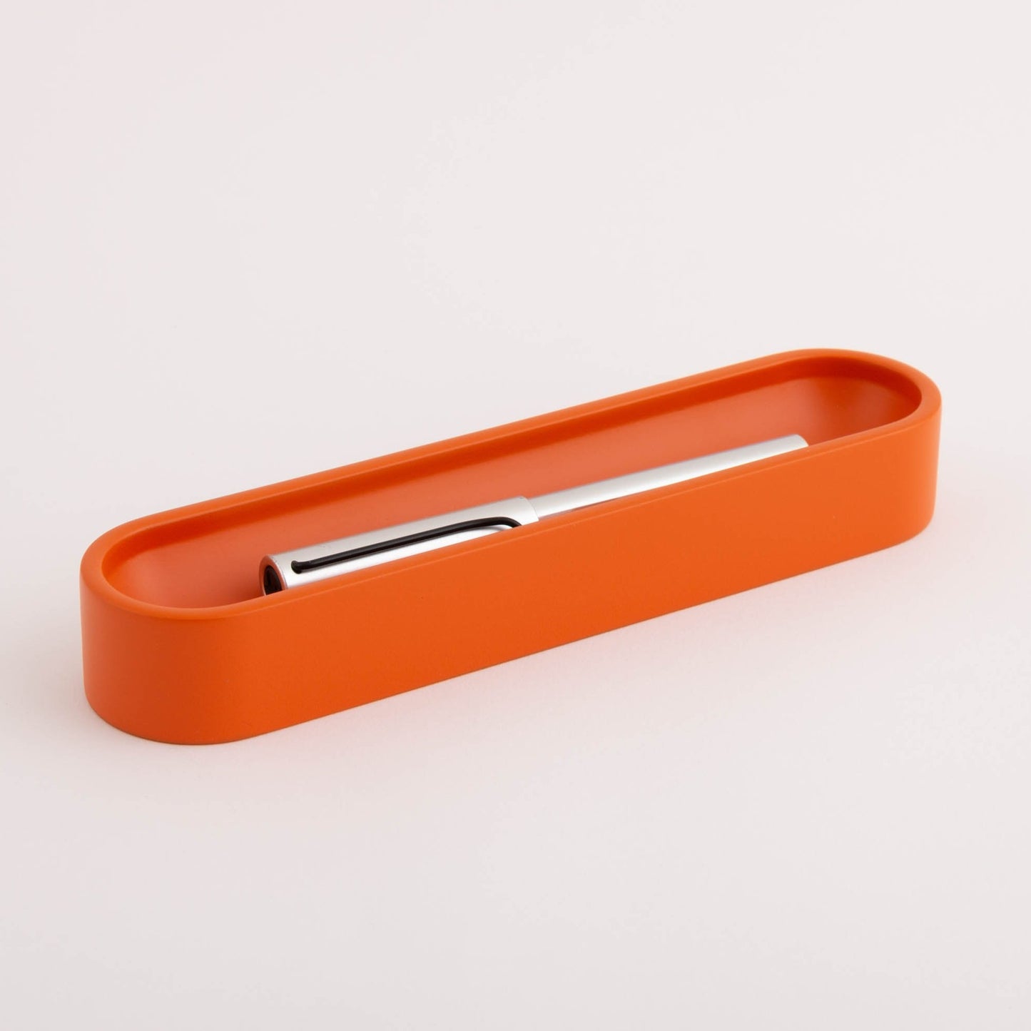 Orange Oval Pen Tray
