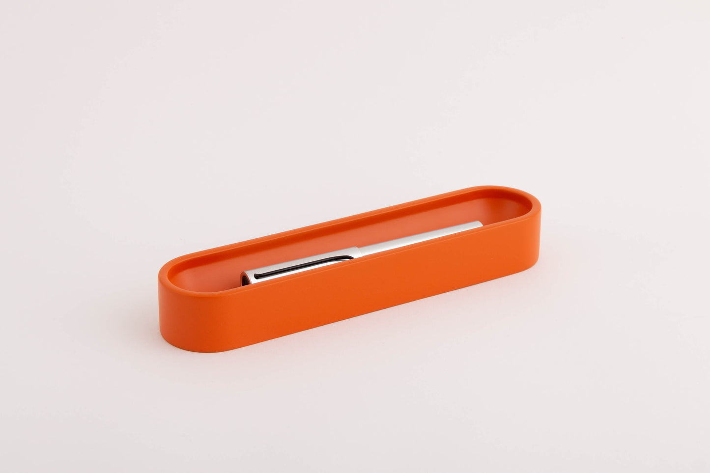 Orange Oval Pen Tray