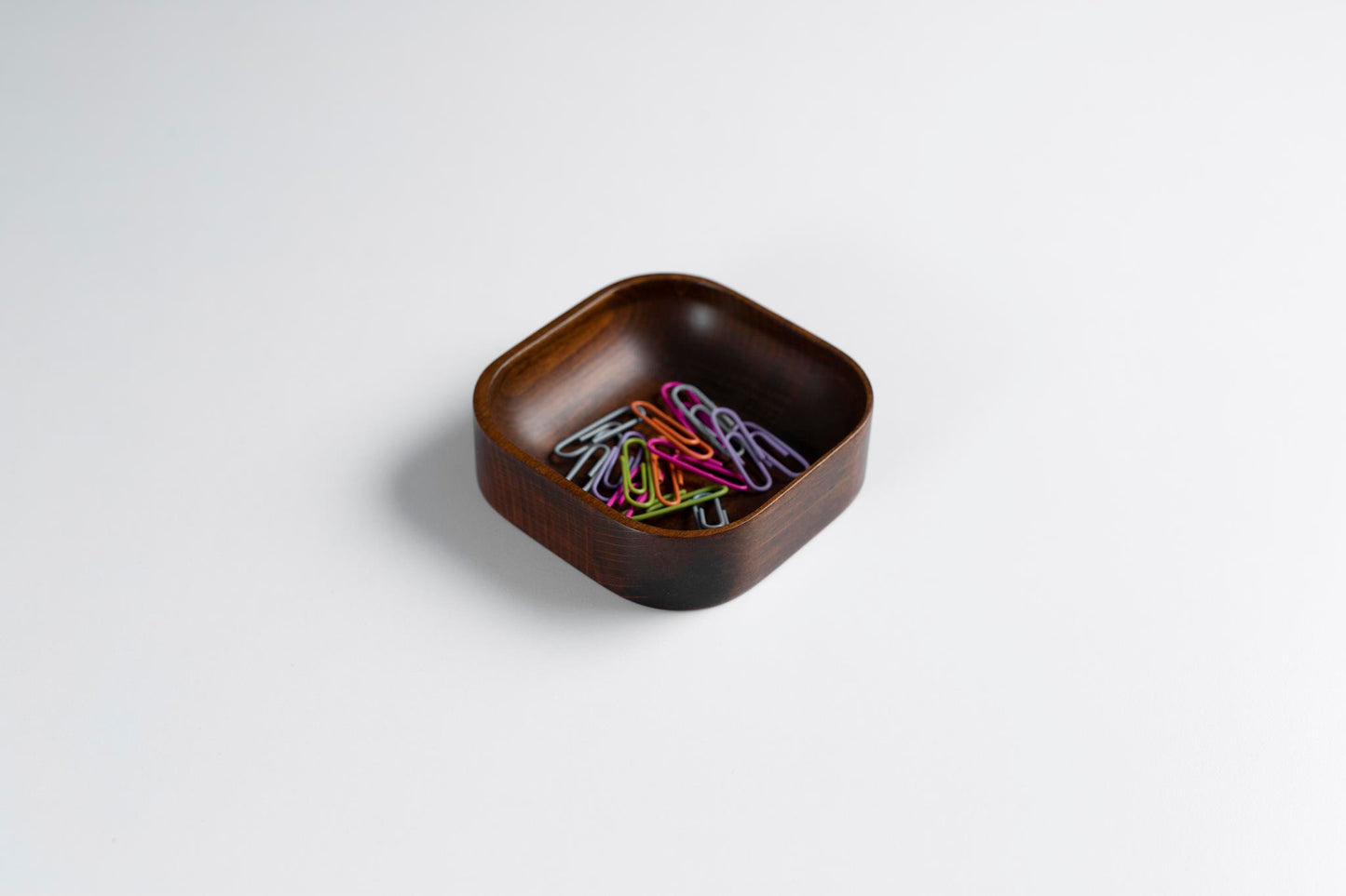 Koyu Maun Boyalı Kayın Ağacı Masa Düzenleyici Seti 