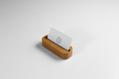 Oak Stained Beechwood Desk Organizer Set