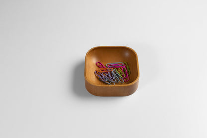 Oak Stained Beechwood Desk Organizer Set