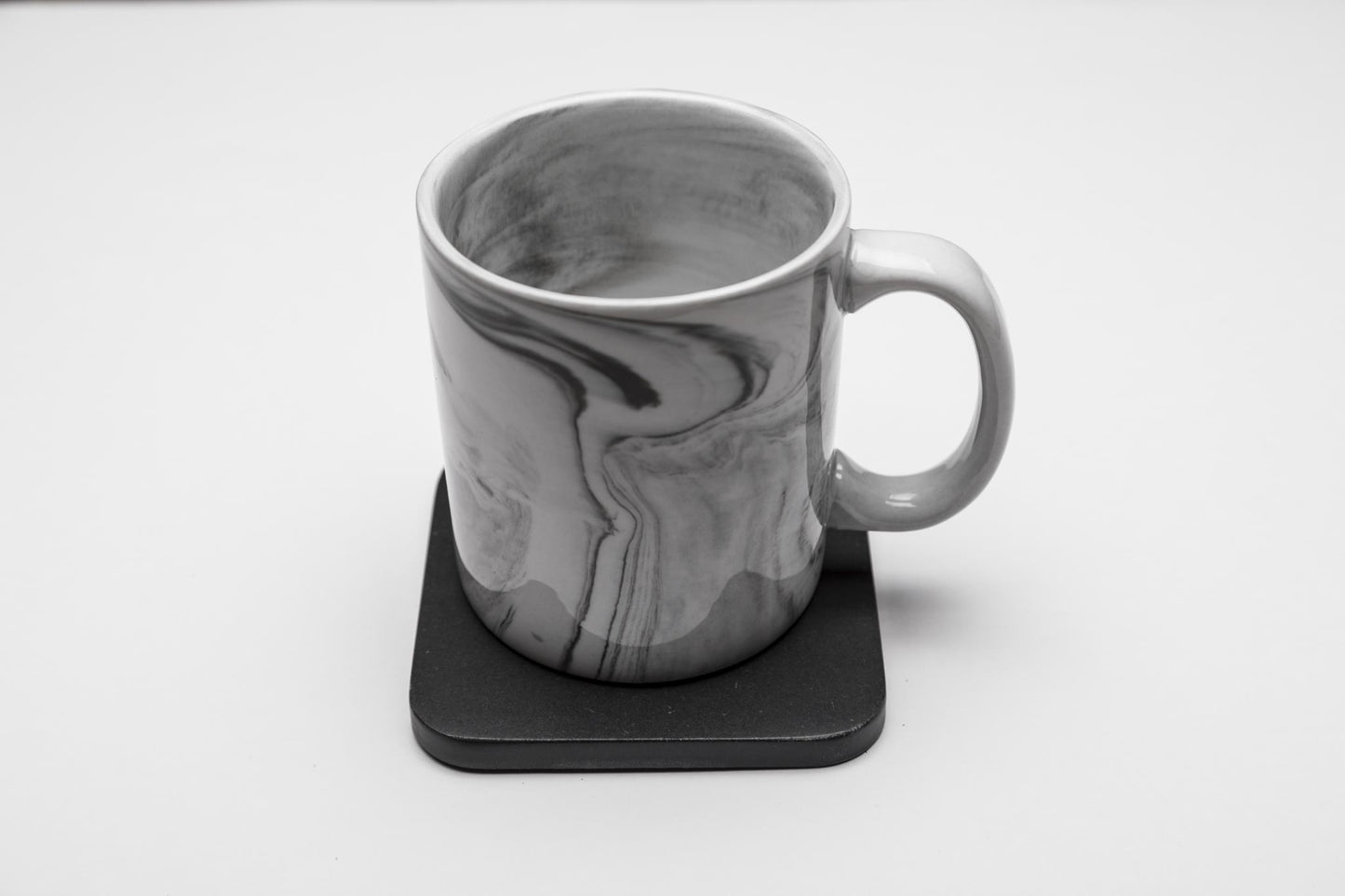 Iulia Black Wood Coaster With Cork Rubber Bottom Set Black Coasters Standard Iulia