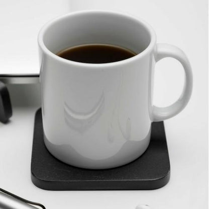 Iulia Black Wood Coaster With Cork Rubber Bottom Set Black Coasters Standard Iulia