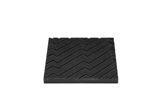 Iulia Black Zigzag Wood Coaster Set Black Coasters Zigzag Iulia